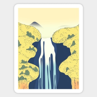 Asian Waterfall Magnet